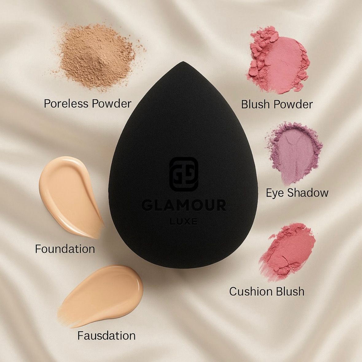 Glamour Luxe Makeup Sponge – High-Resilience, Latex-Free Beauty Blender for Seamless Application